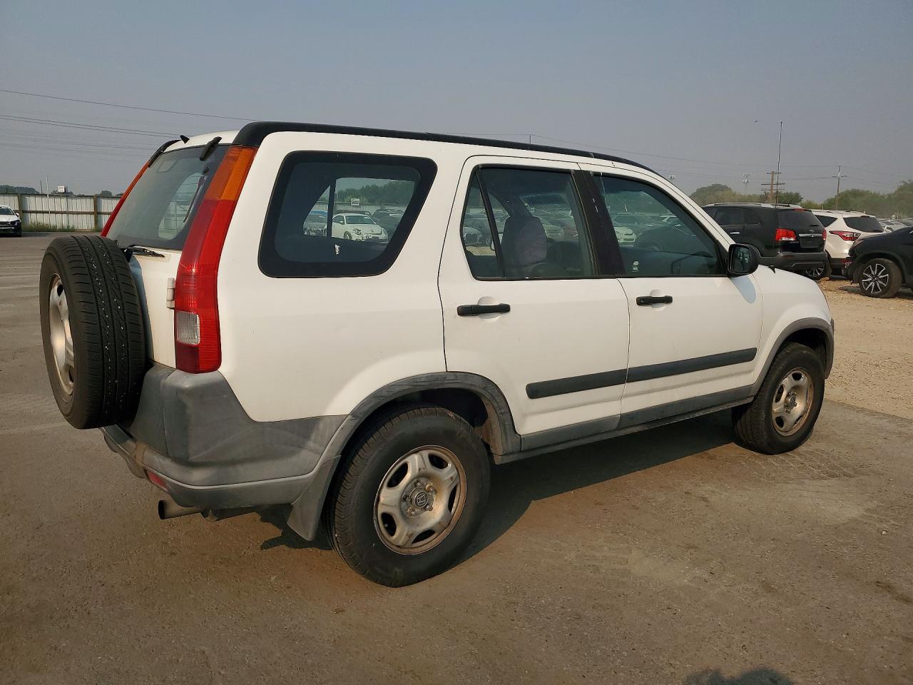 2004 Honda Cr-v Lx White vin: JHLRD68444C014982