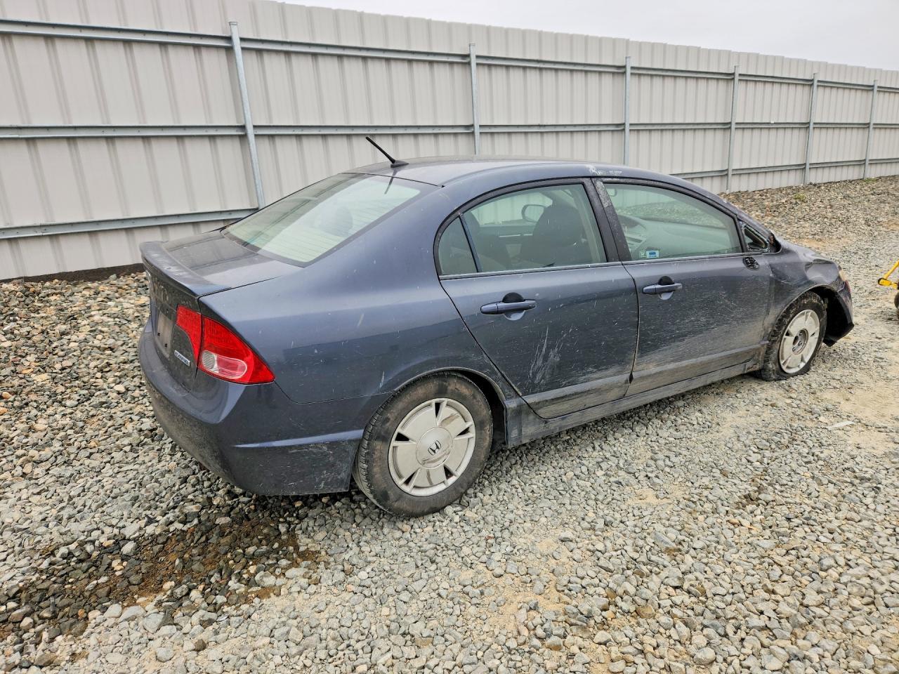 2007 Honda Civic Hybrid Gray vin: JHMFA36237S020659