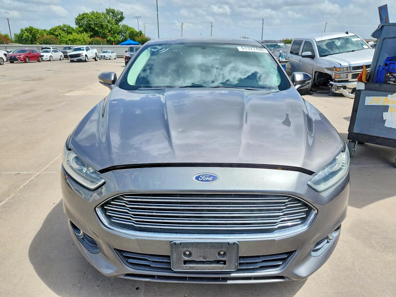 2013 Ford Fusion Se Phev Серый vin: 3FA6P0PU5DR234970
