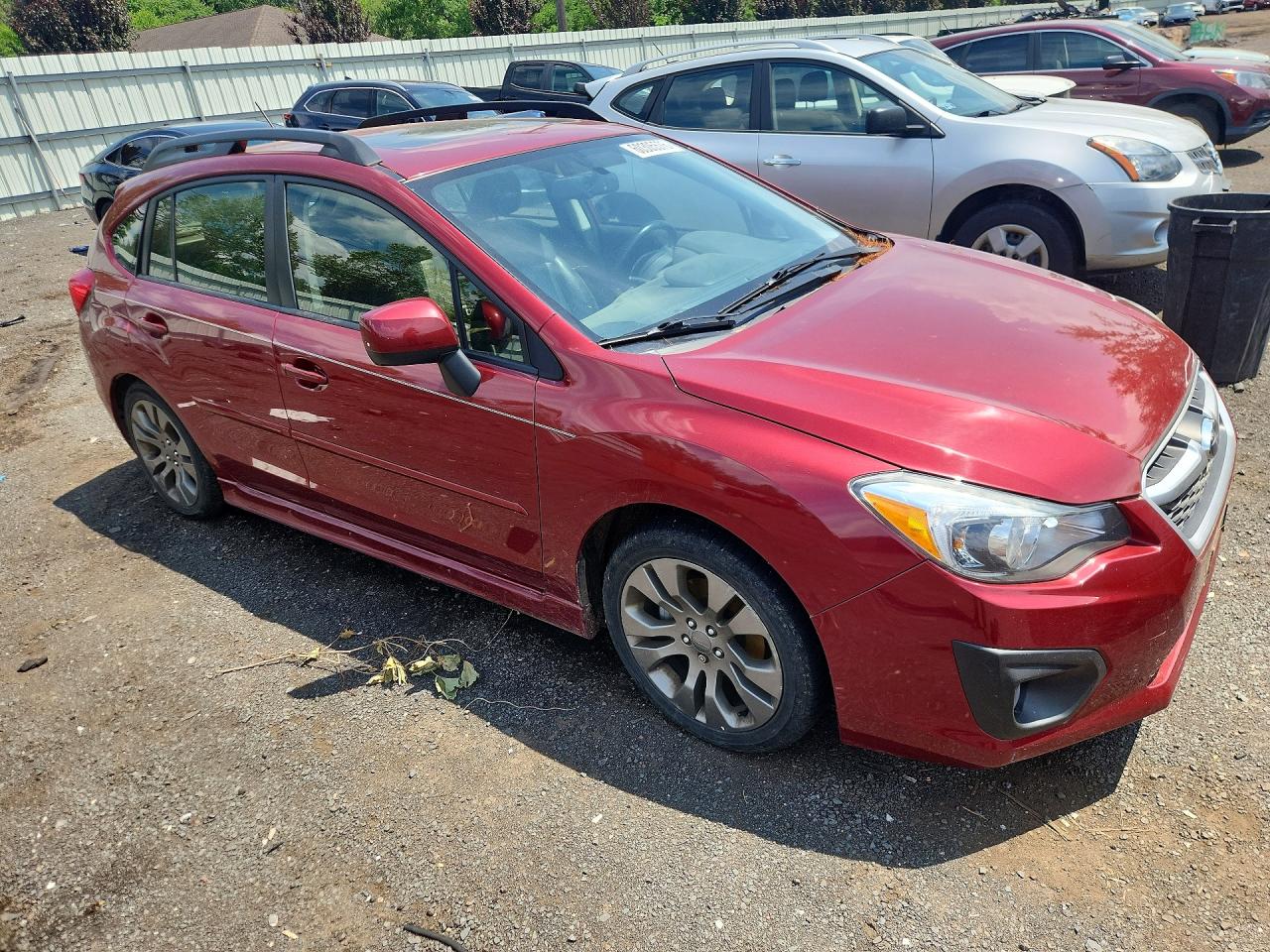 2013 Subaru Impreza Sport Limited Burgundy vin: JF1GPAS65D2887175