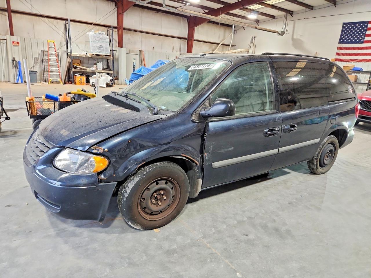 2007 Chrysler Town & Country Lx Blue vin: 1A4GJ45R57B248263