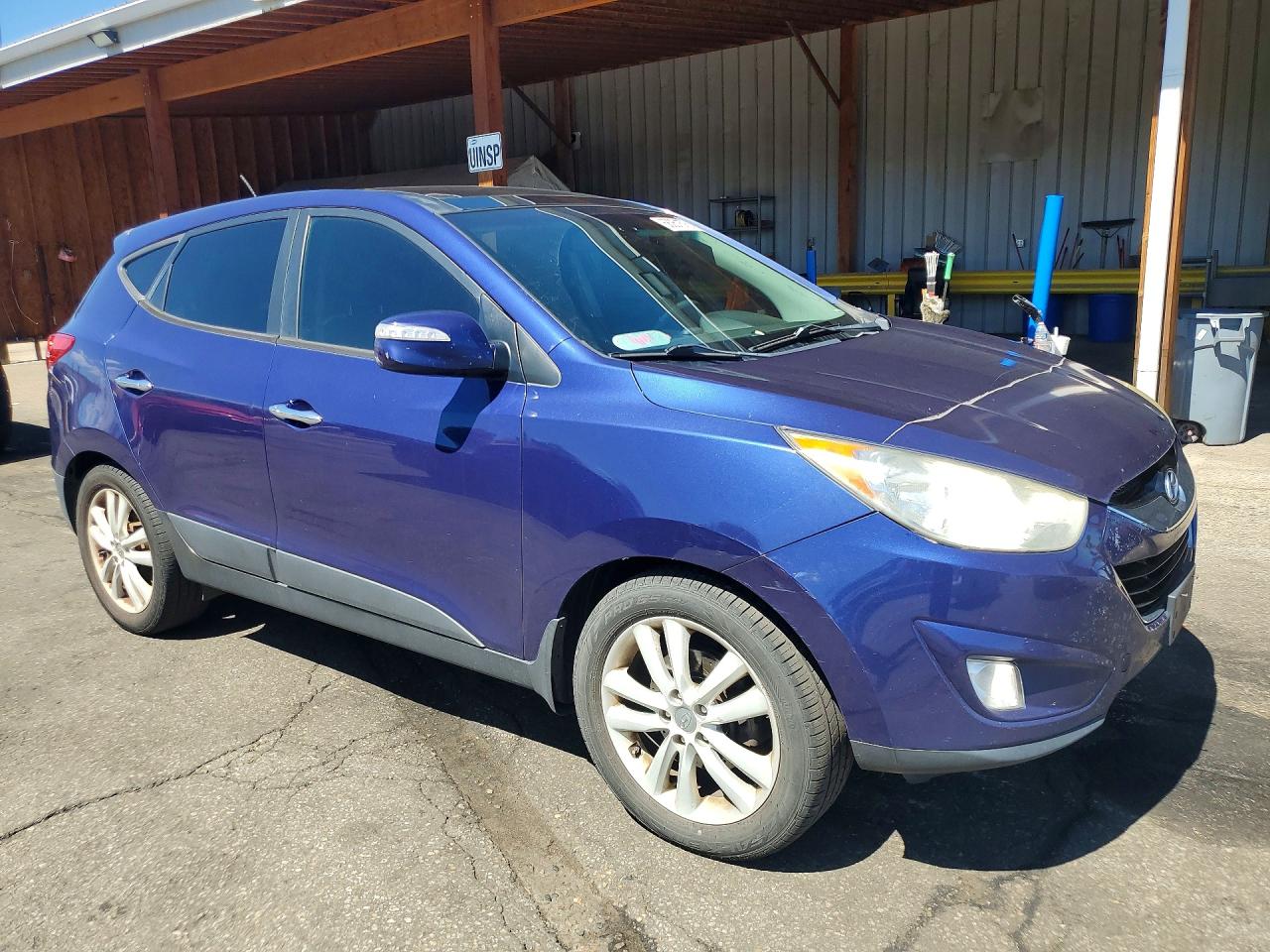 2013 Hyundai Tucson Limited Синий vin: KM8JUCAC9DU609519
