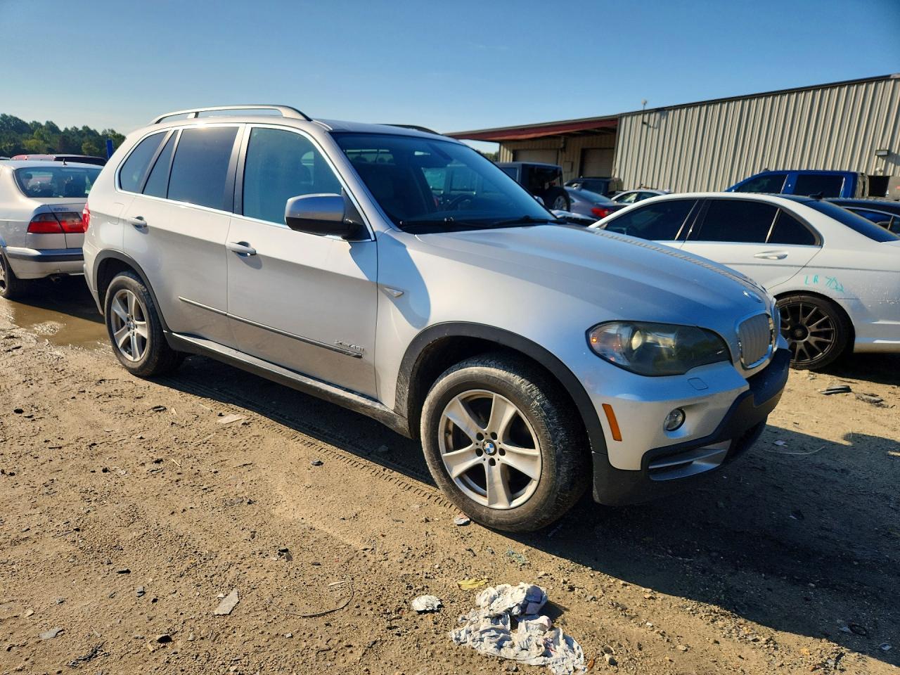 2009 Bmw X5 Xdrive48i Silver vin: 5UXFE83569L310021