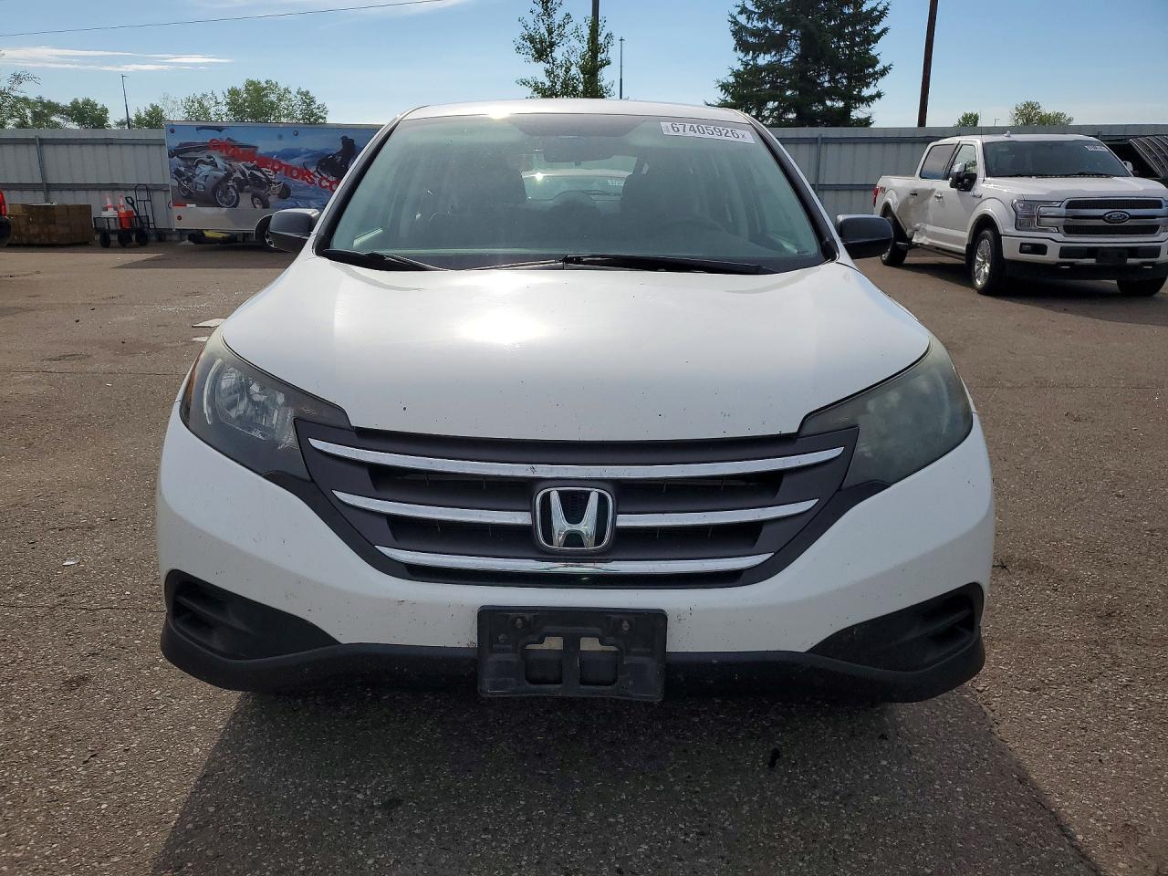 2014 Honda Cr-v Lx White vin: 5J6RM4H37EL103949