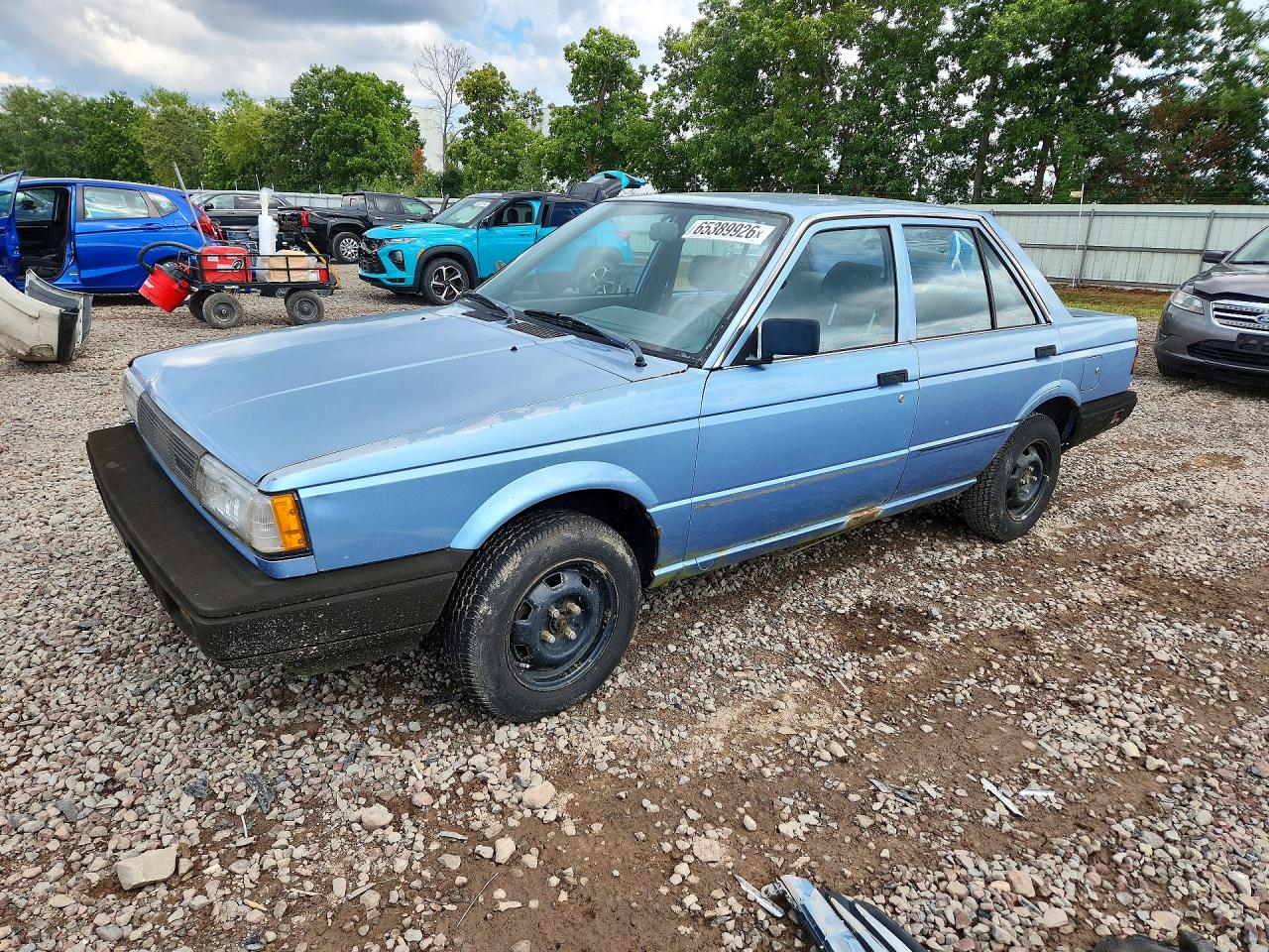 1988 Nissan Sentra E Blue vin: JN1PB21S7JU547980