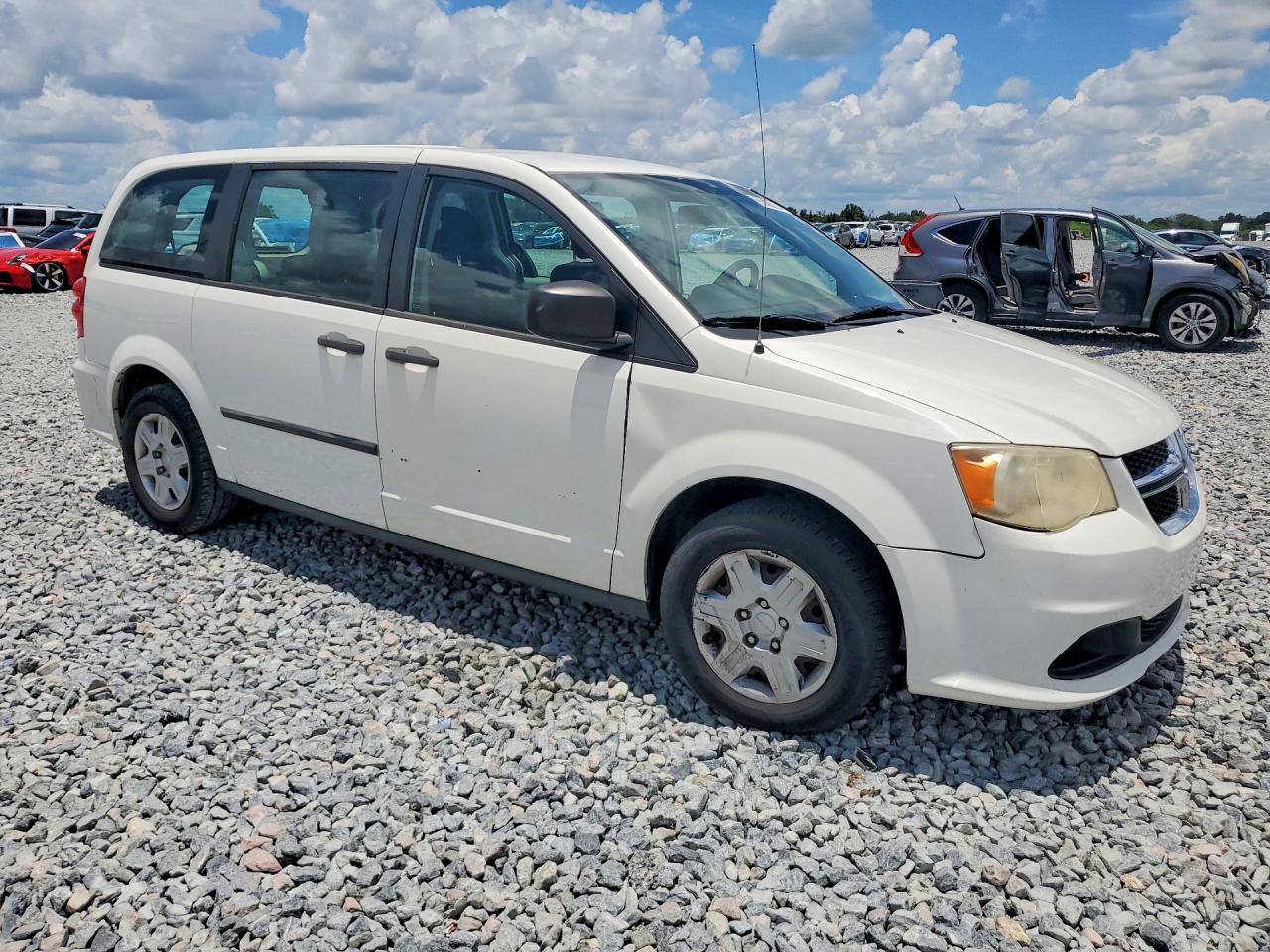 2012 Dodge Grand Caravan Se White vin: 2C4RDGBG8CR415110