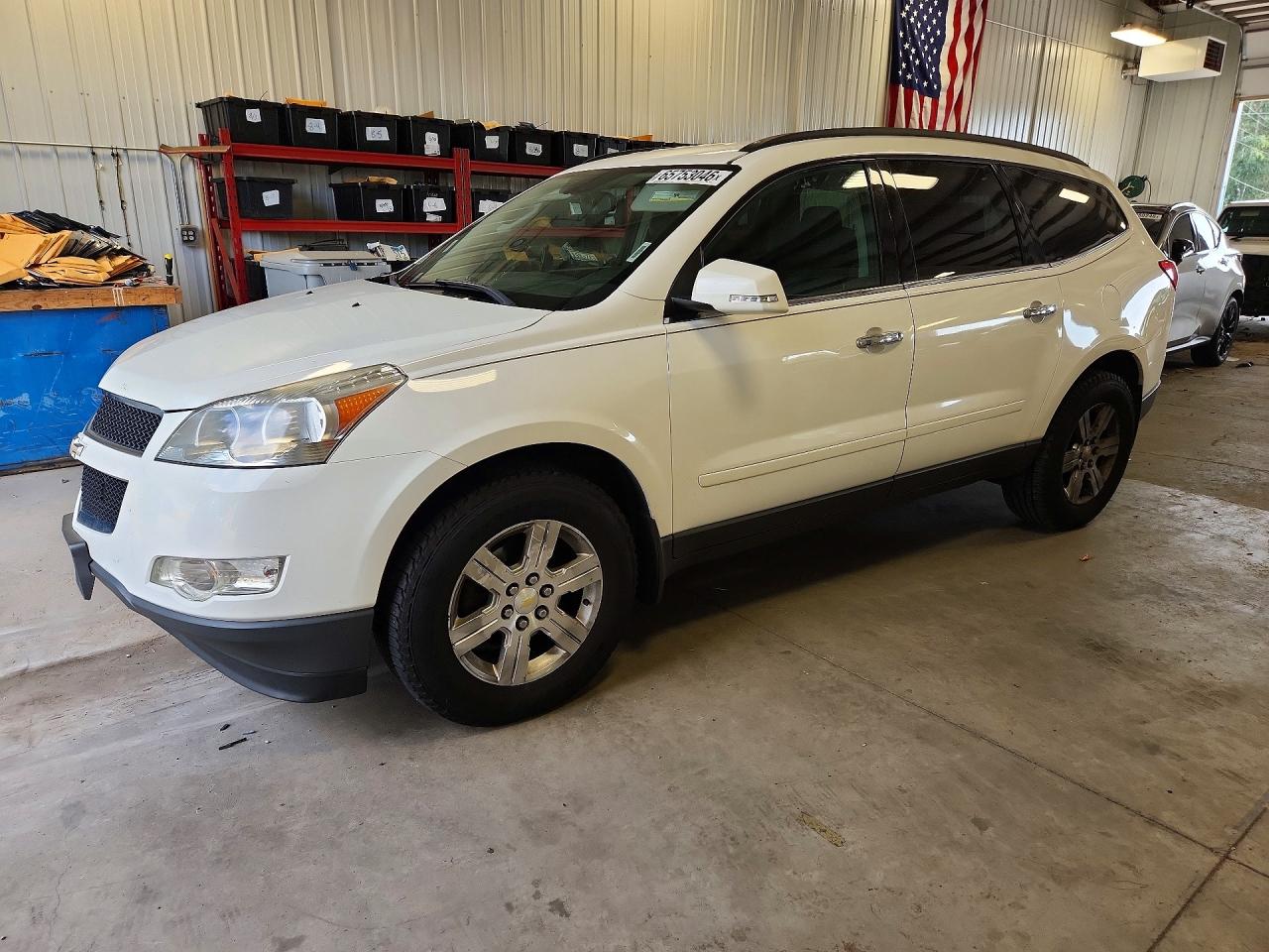 2012 Chevrolet Traverse Lt White vin: 1GNKVGEDXCJ191219