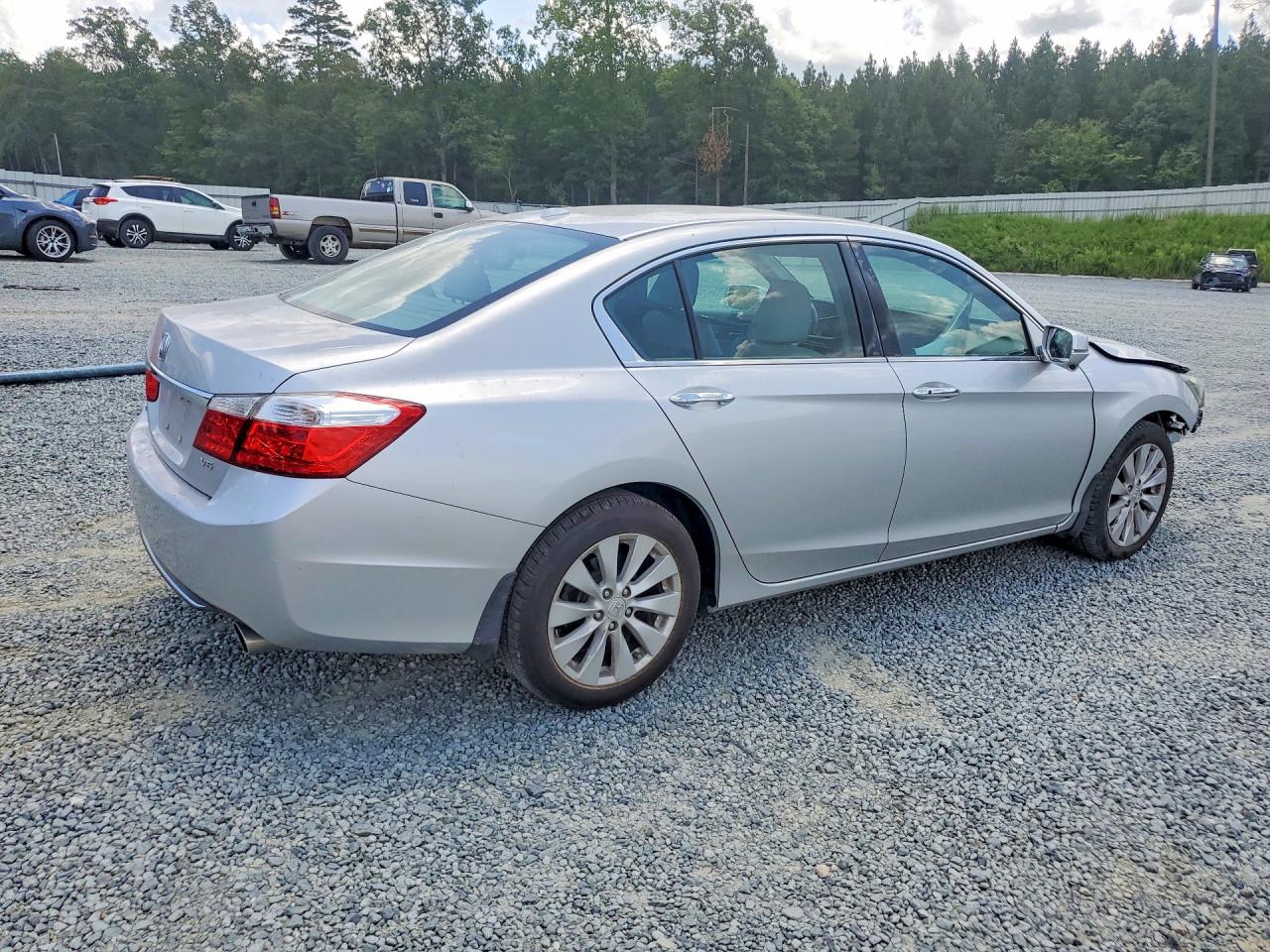 2015 Honda Accord Exl Silver vin: 1HGCR3F87FA012328