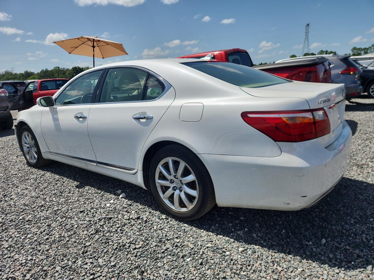 2010 Lexus Ls 460 White vin: JTHCL5EF5A5007141