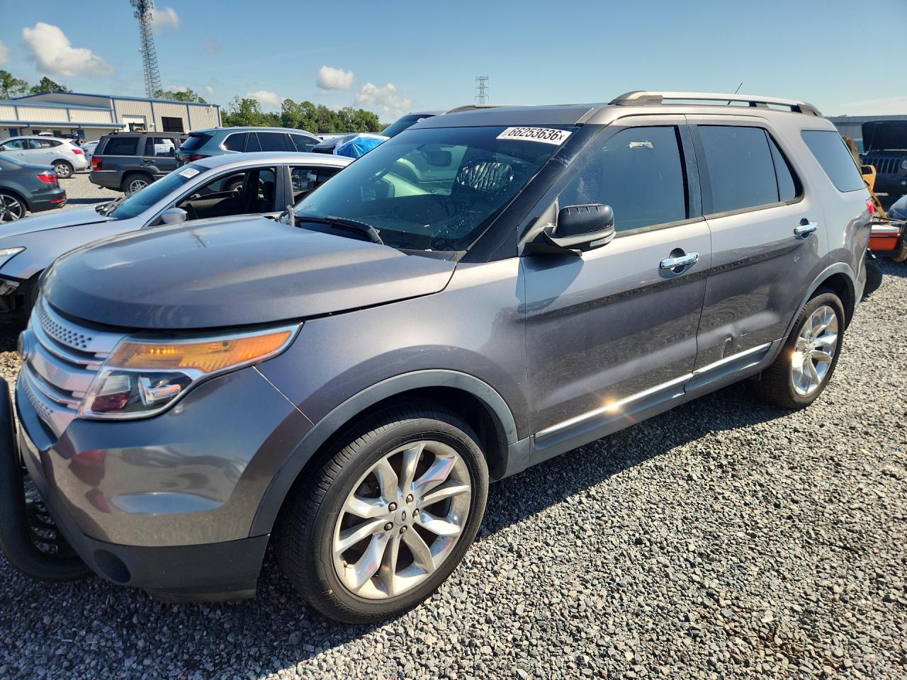 2014 Ford Explorer Xlt Gray vin: 1FM5K8D82EGB88982
