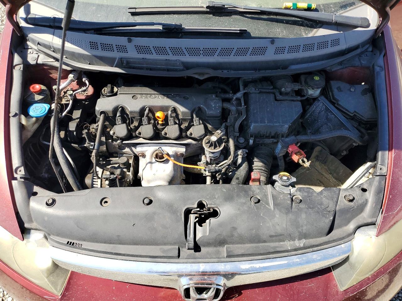 2008 Honda Civic Lx Maroon vin: 2HGFA16588H518981