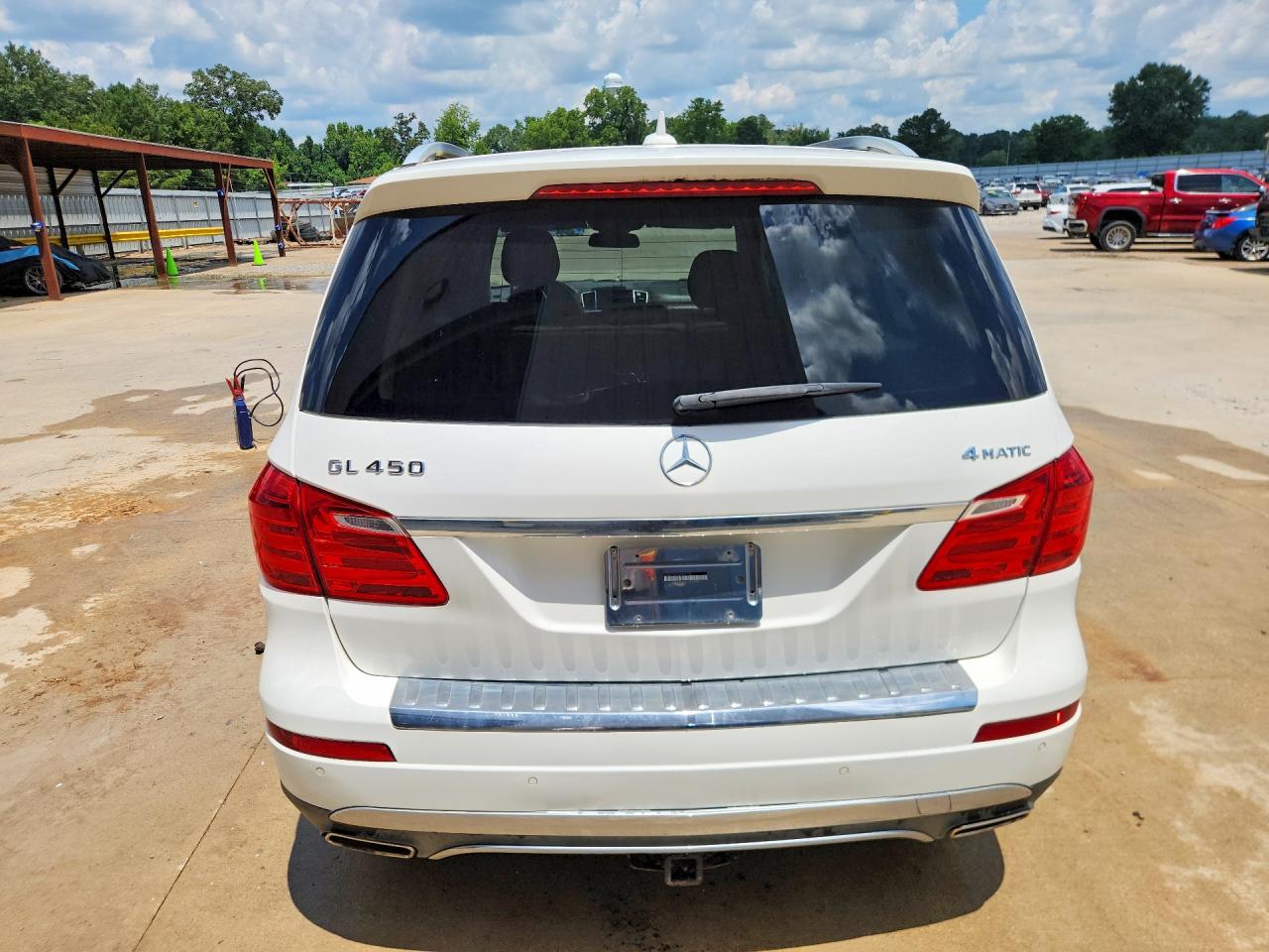 2014 Mercedes-benz Gl 450 4matic White vin: 4JGDF7CE2EA421702