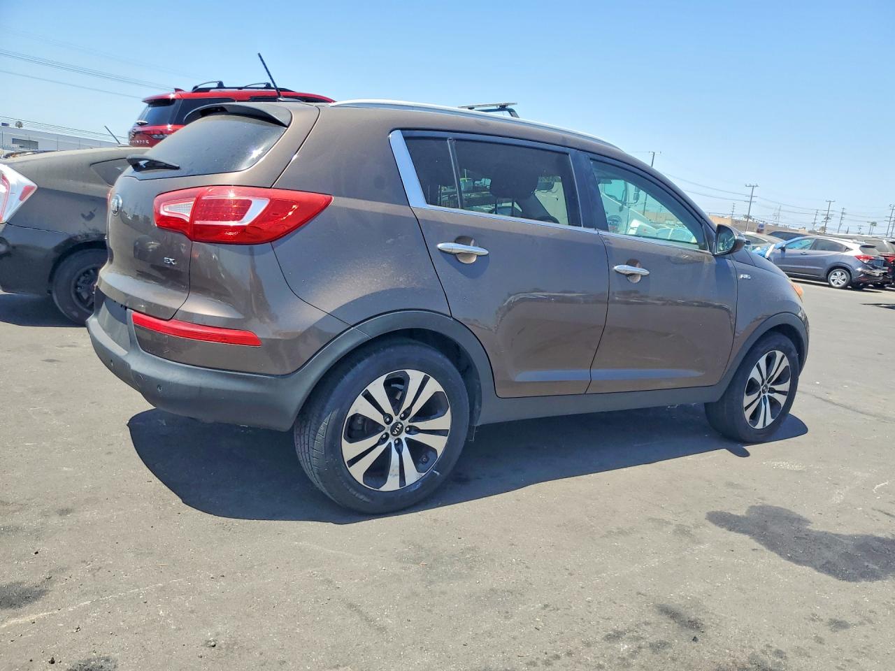 2013 Kia Sportage Ex Brown vin: KNDPCCA20D7372703
