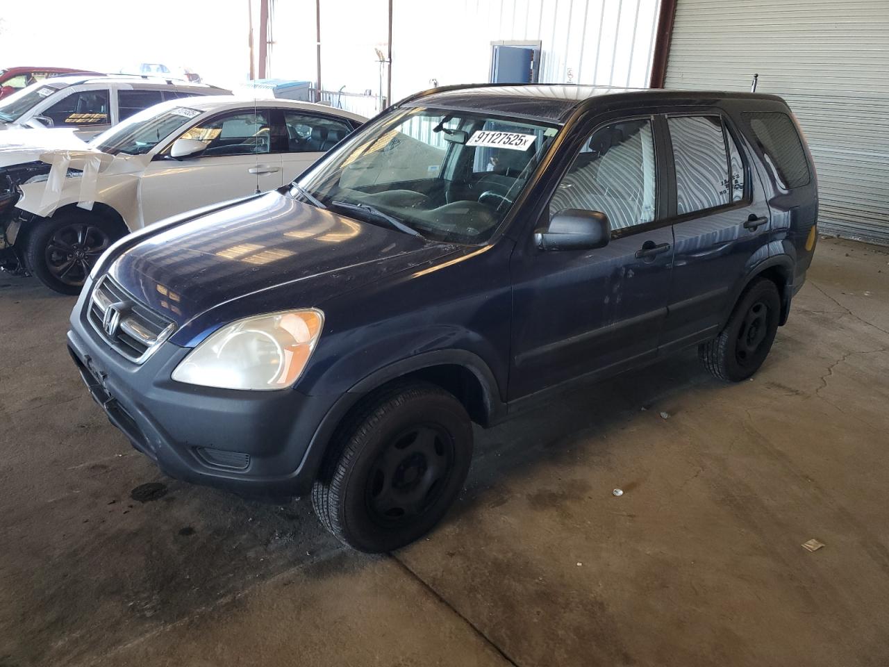 2004 Honda Cr-v Lx Blue vin: JHLRD68464C022534