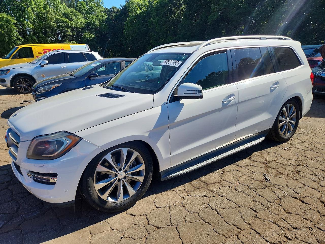 2014 Mercedes-benz Gl 450 4matic Белый vin: 4JGDF7CE9EA287965