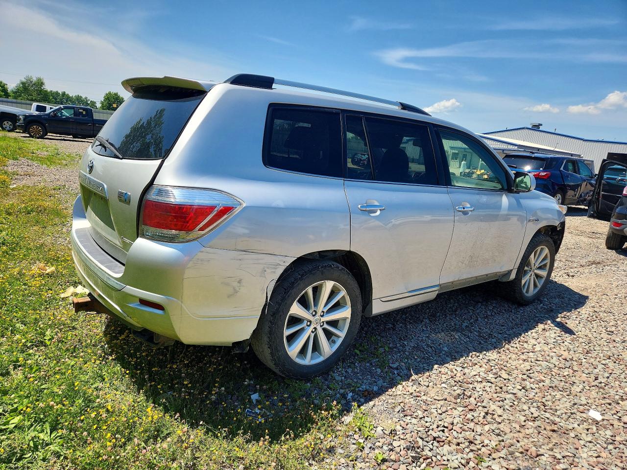 2013 Toyota Highlander Hybrid Limited Silver vin: JTEDC3EH5D2012238