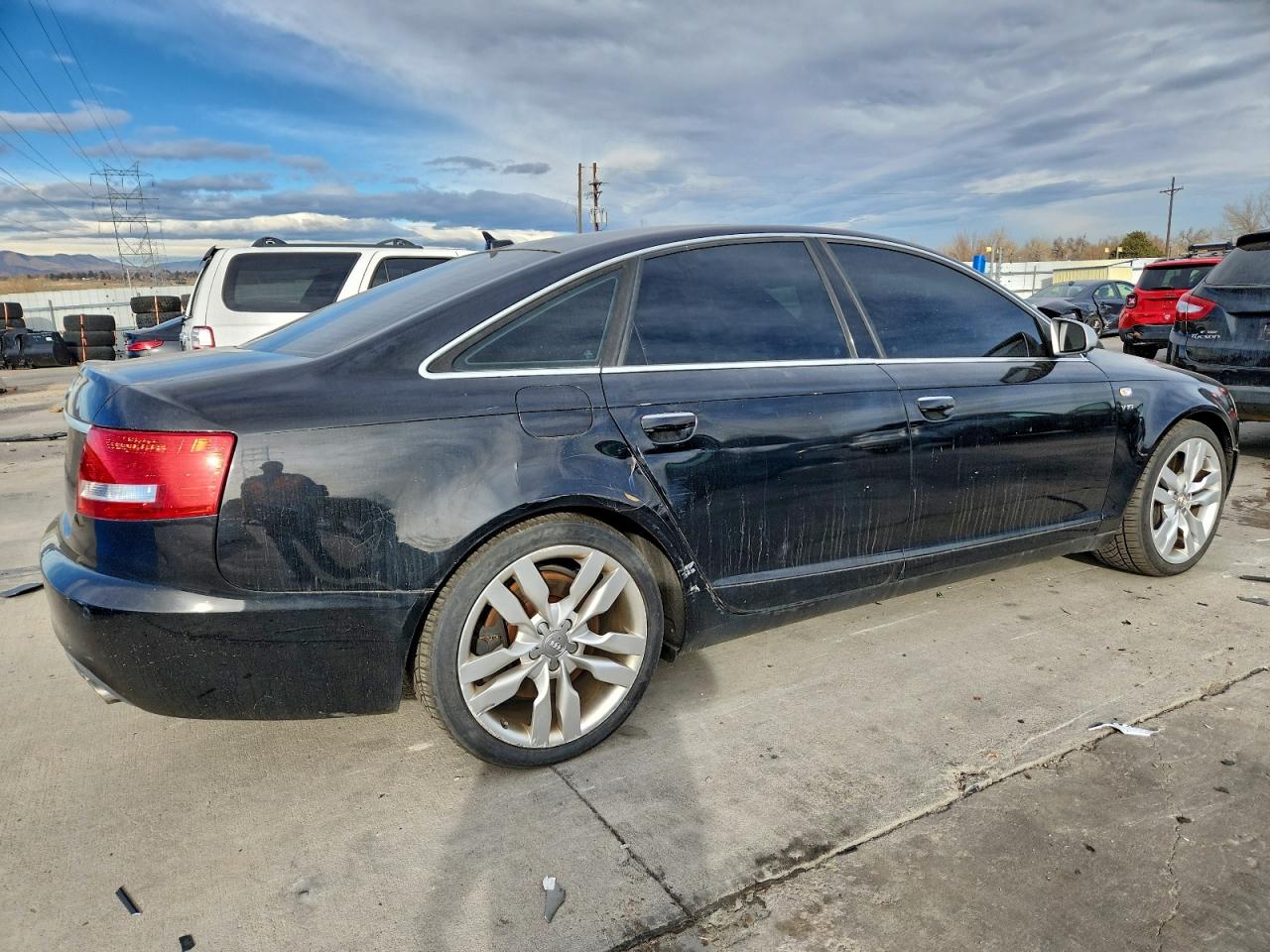 2007 Audi S6 Quattro Black vin: WAUGN74F97N104049