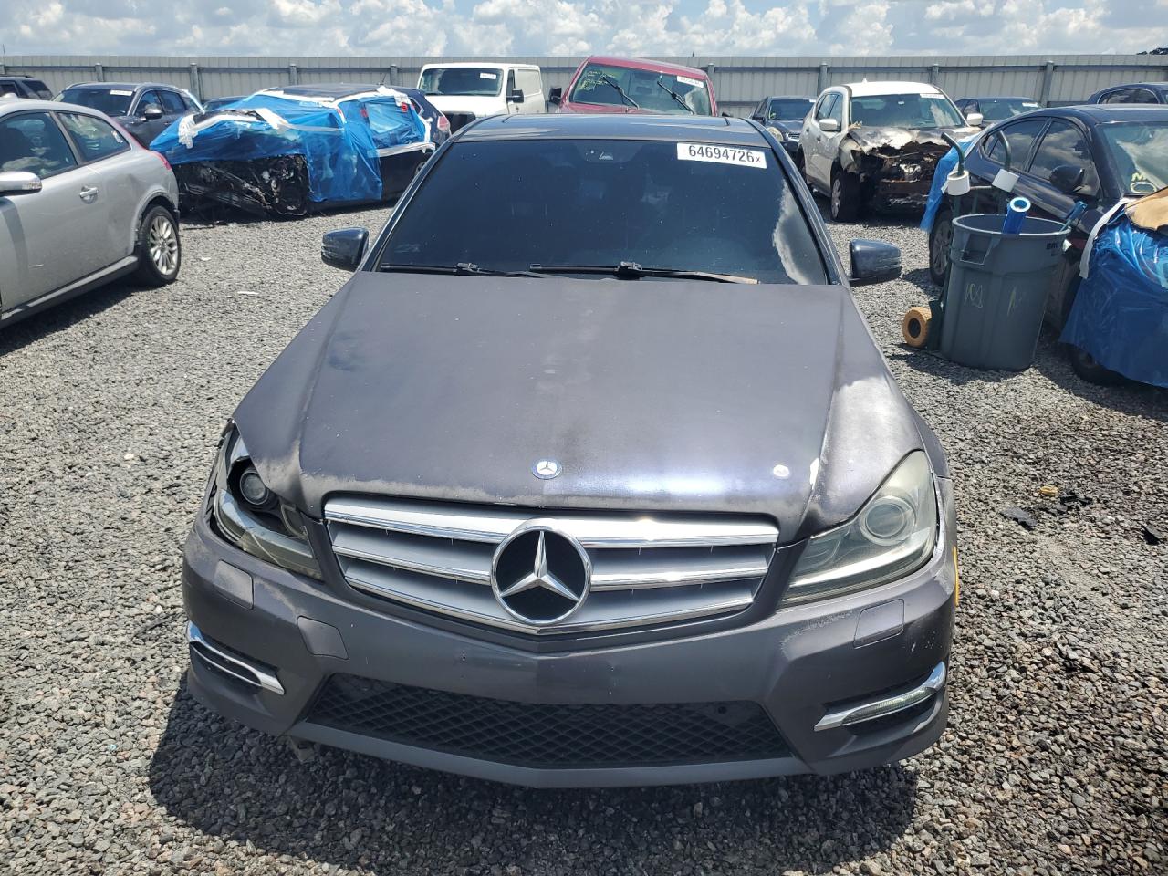 2013 Mercedes-benz C 250 Gray vin: WDDGF4HB5DR270892