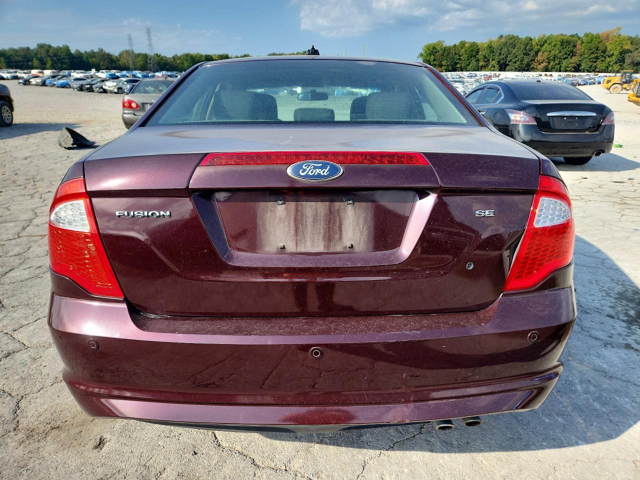 2011 Ford Fusion Se Maroon vin: 3FAHP0HA8BR206235