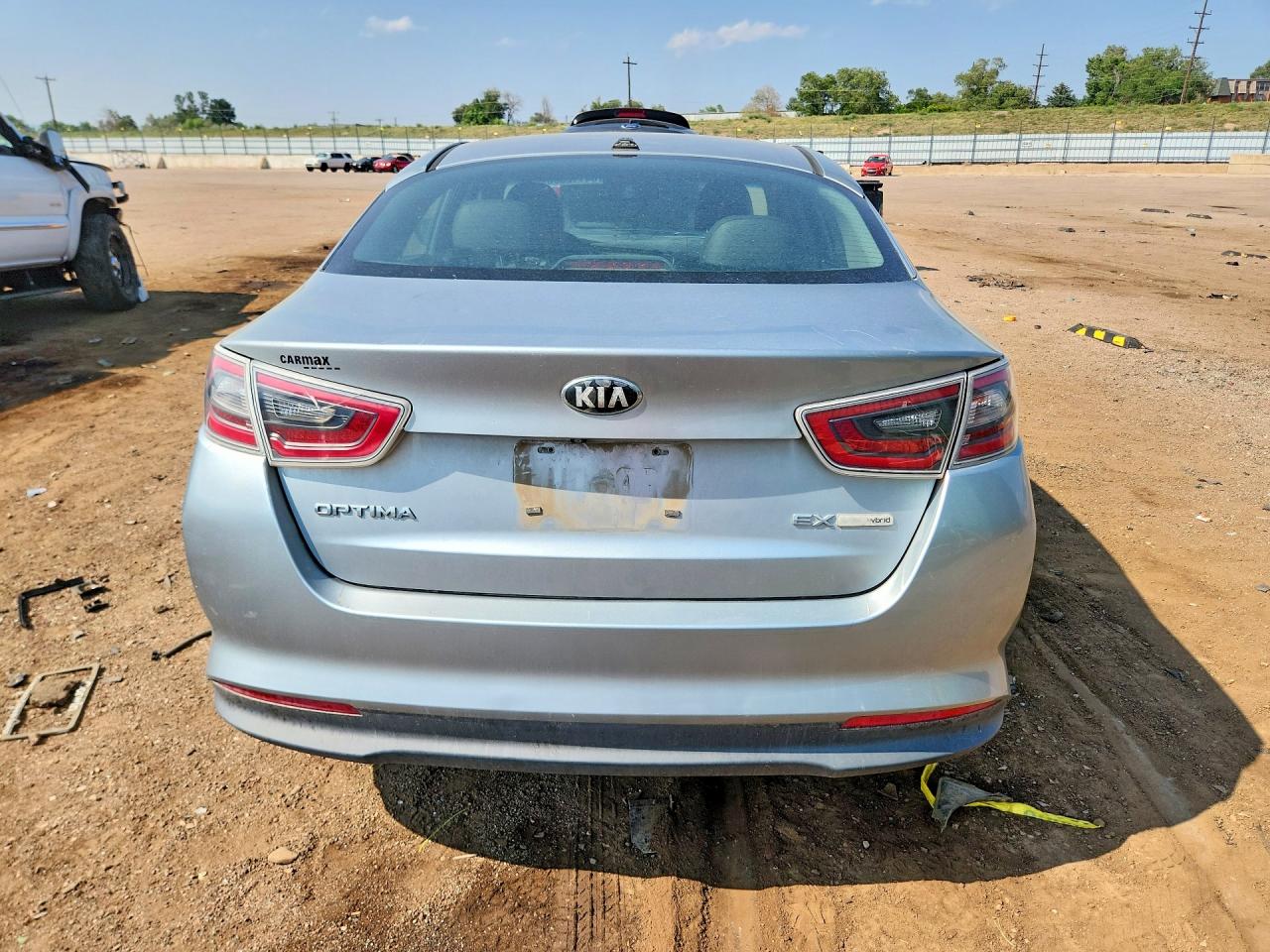 2014 Kia Optima Hybrid Silver vin: KNAGN4AD0E5068752