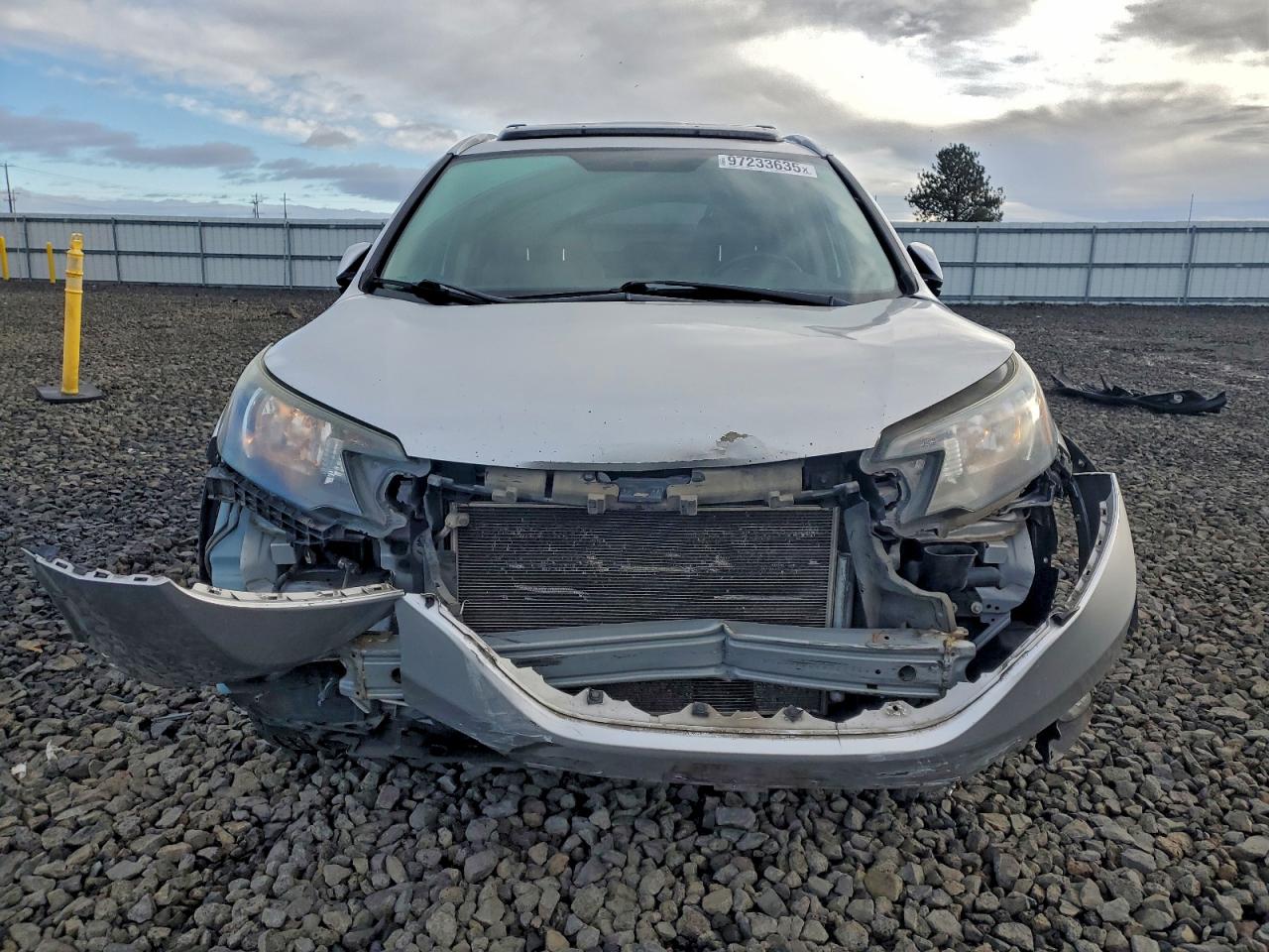 2012 Honda Cr-v Exl Silver vin: JHLRM4H74CC007673
