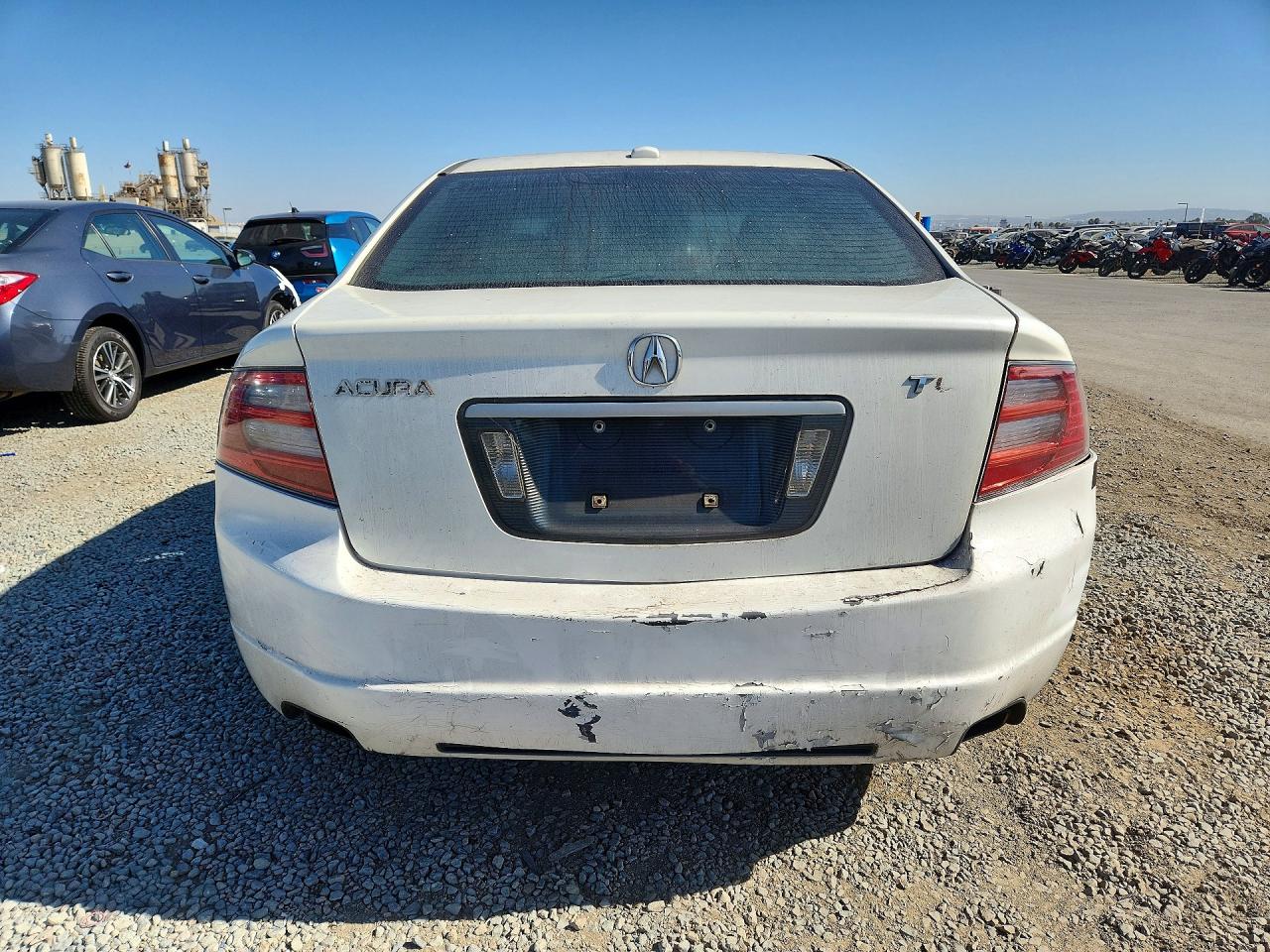 2007 Acura Tl White vin: 19UUA66297A043154