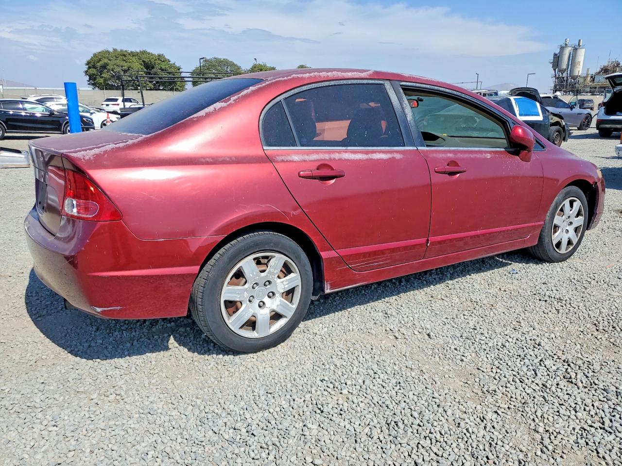 2008 Honda Civic Lx Maroon vin: 2HGFA16588H518981
