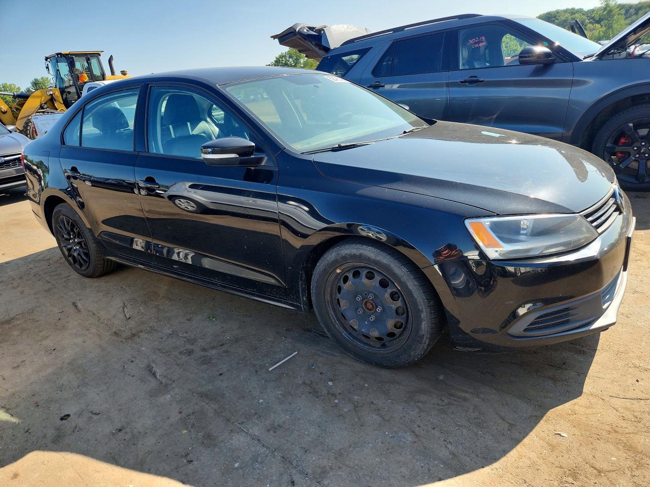 2014 Volkswagen Jetta Se Black vin: 3VWD17AJ6EM259074