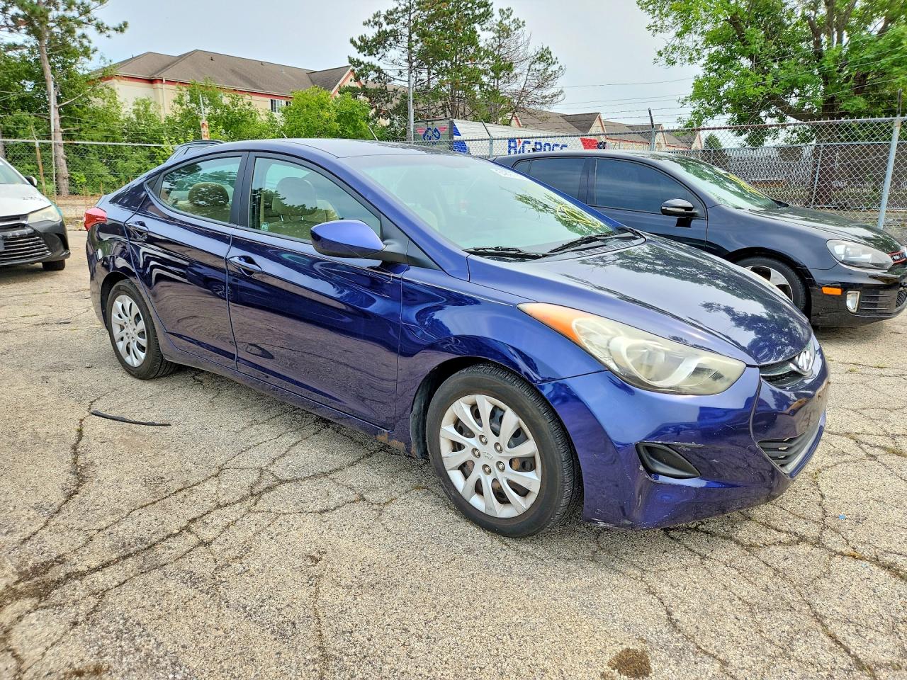 2013 Hyundai Elantra Gls Blue vin: 5NPDH4AE0DH195098