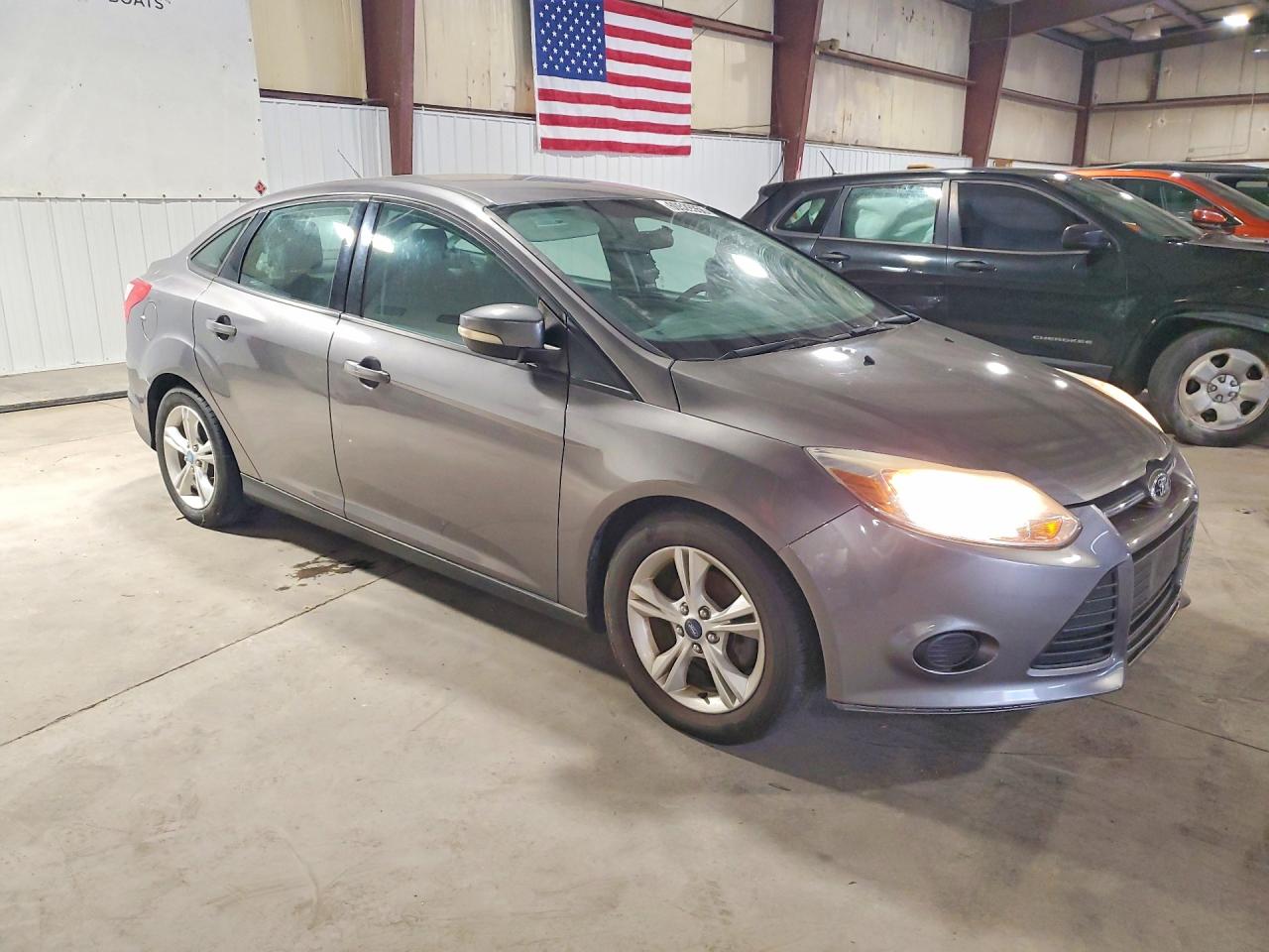 2014 Ford Focus Se Gray vin: 1FADP3F20EL228342