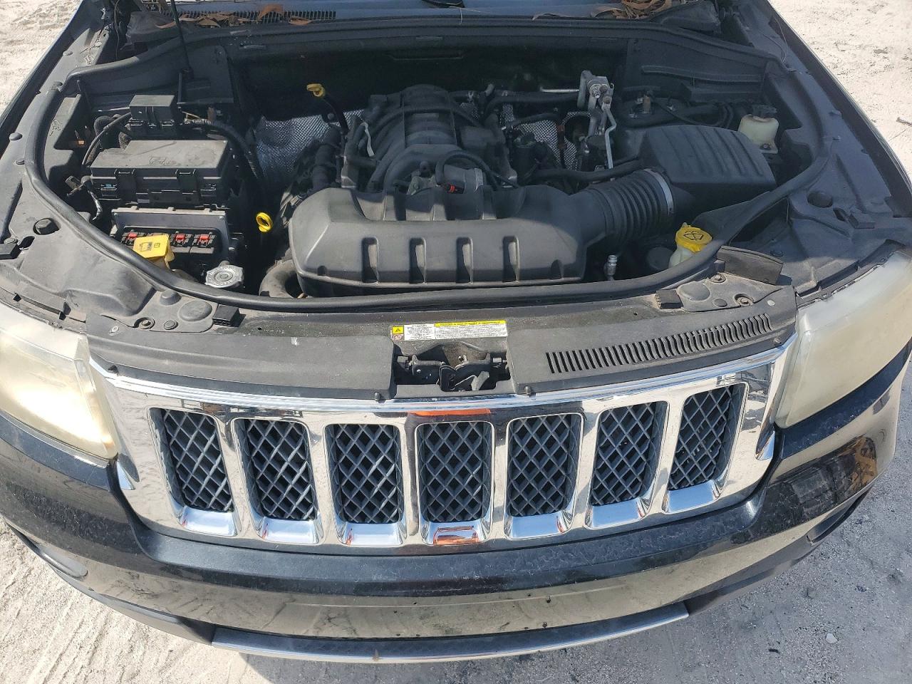 2012 Jeep Grand Cherokee Overland Black vin: 1C4RJFCT8CC182157