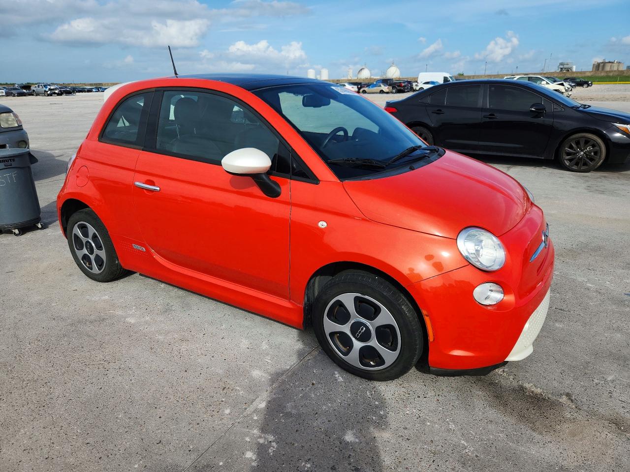 2014 Fiat 500 Electric Orange vin: 3C3CFFGE5ET225268