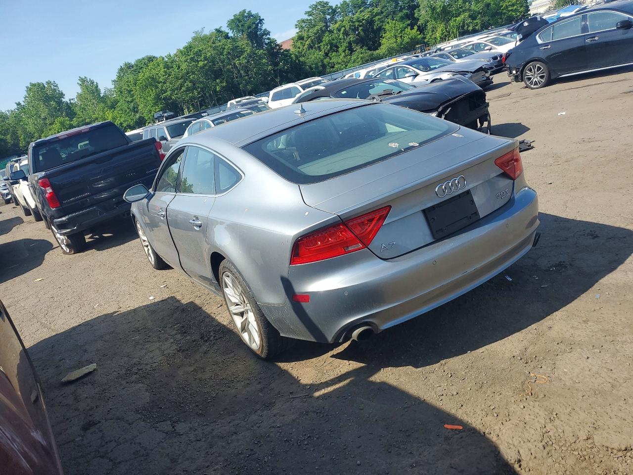 2014 Audi A7 Premium Plus Silver vin: WAUWGAFC4EN040280