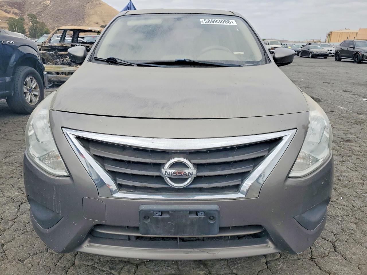 2015 Nissan Versa 1.6 Sv Gray vin: 3N1CN7AP9FL804234