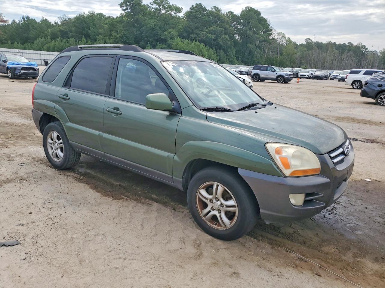 2007 Kia Sportage Lx Зеленый vin: KNDJF723577341978