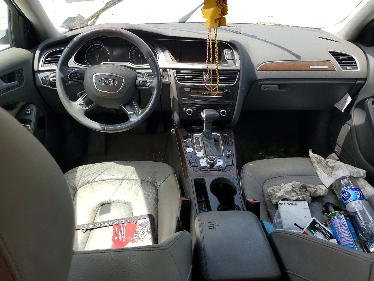 2014 Audi A4 Premium Plus White vin: WAUFFAFLXEN043977