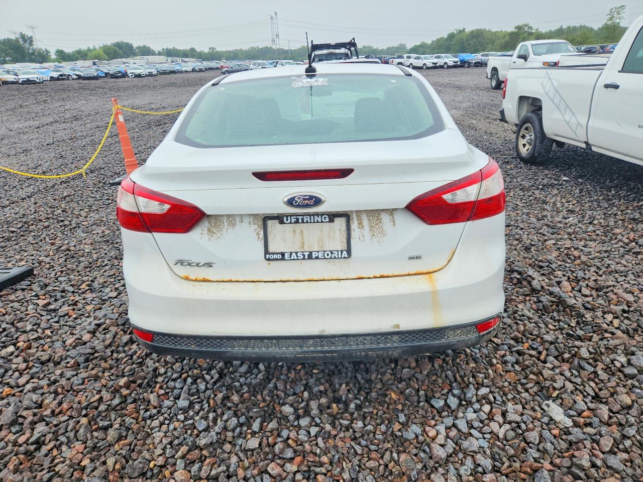 2012 Ford Focus Se White vin: 1FAHP3F21CL289276