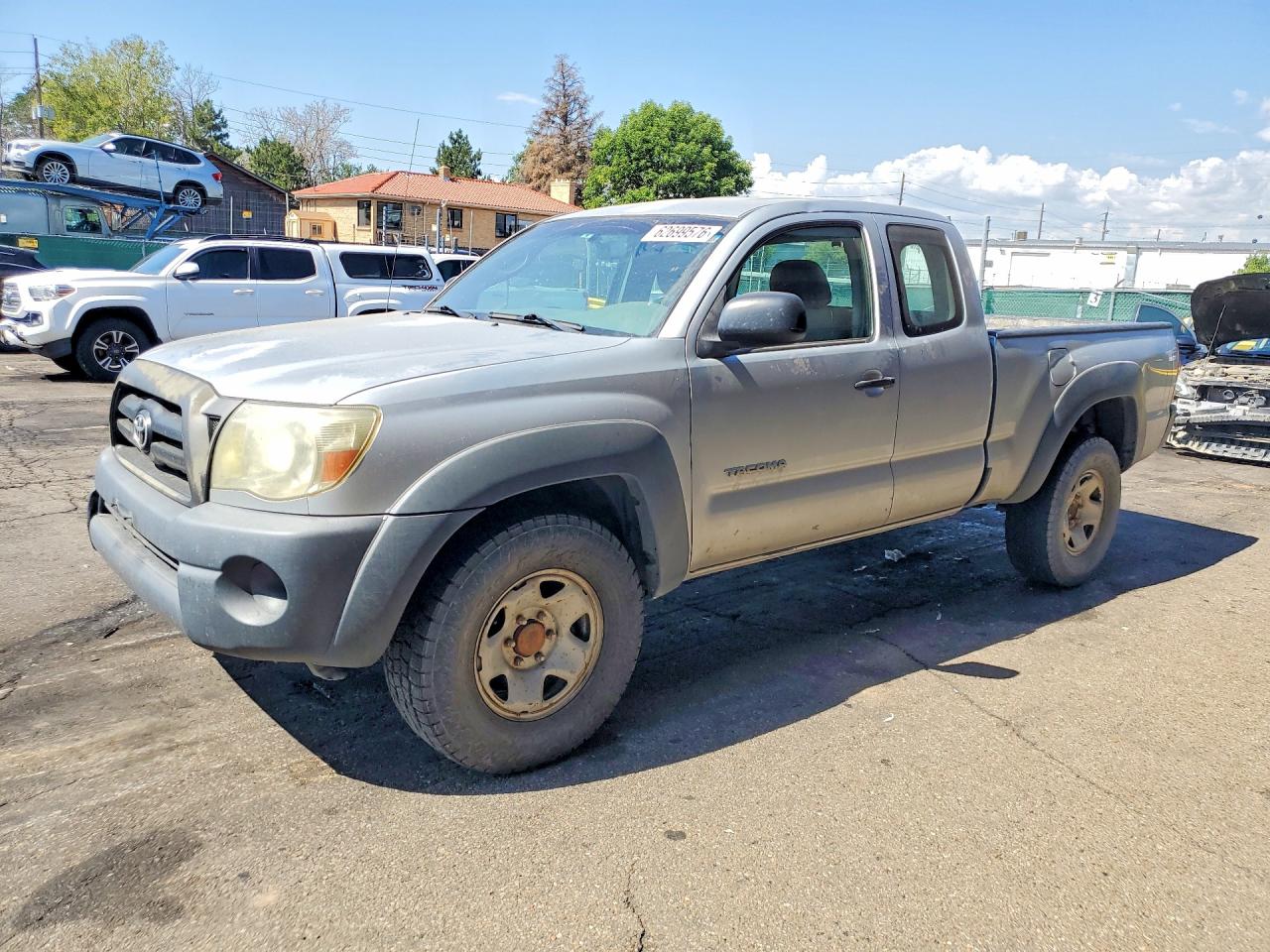 2007 Toyota Tacoma V6 Silver vin: 5TEUU42N17Z455990