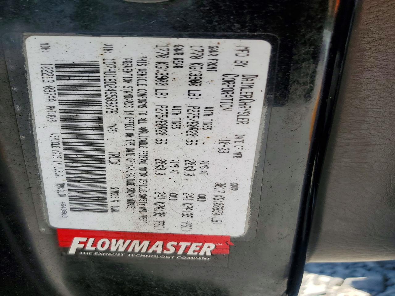 2004 Dodge Ram 1500 St Black vin: 1D7HU18D24S583076