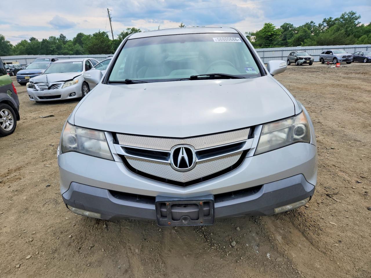 2009 Acura Mdx Silver vin: 2HNYD28669H533663