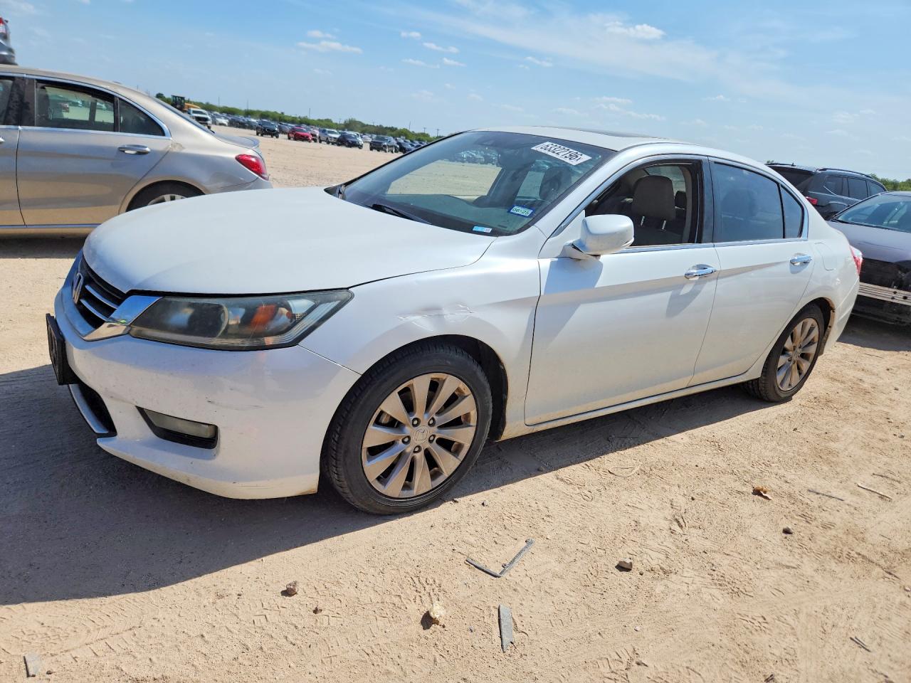 2015 Honda Accord Exl White vin: 1HGCR2F84FA073548
