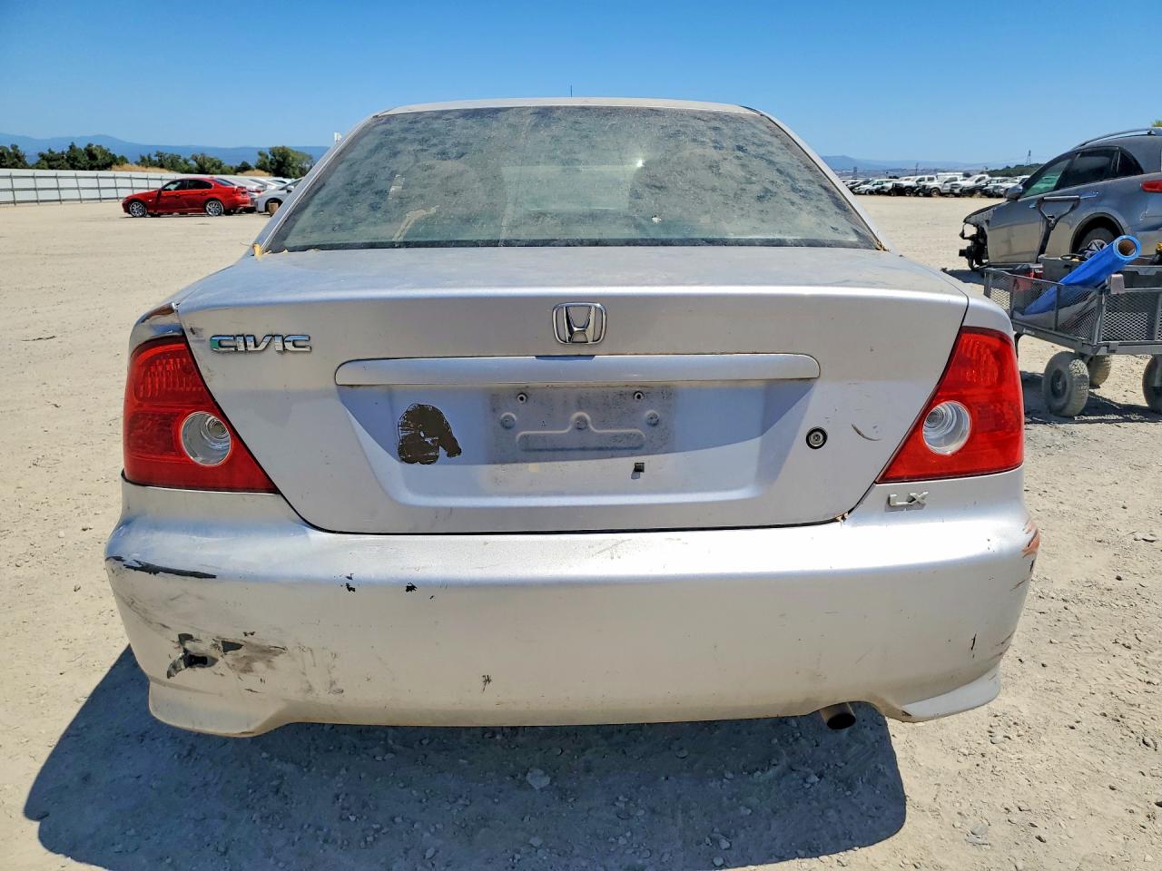 2005 Honda Civic Lx Silver vin: 1HGEM22525L072565