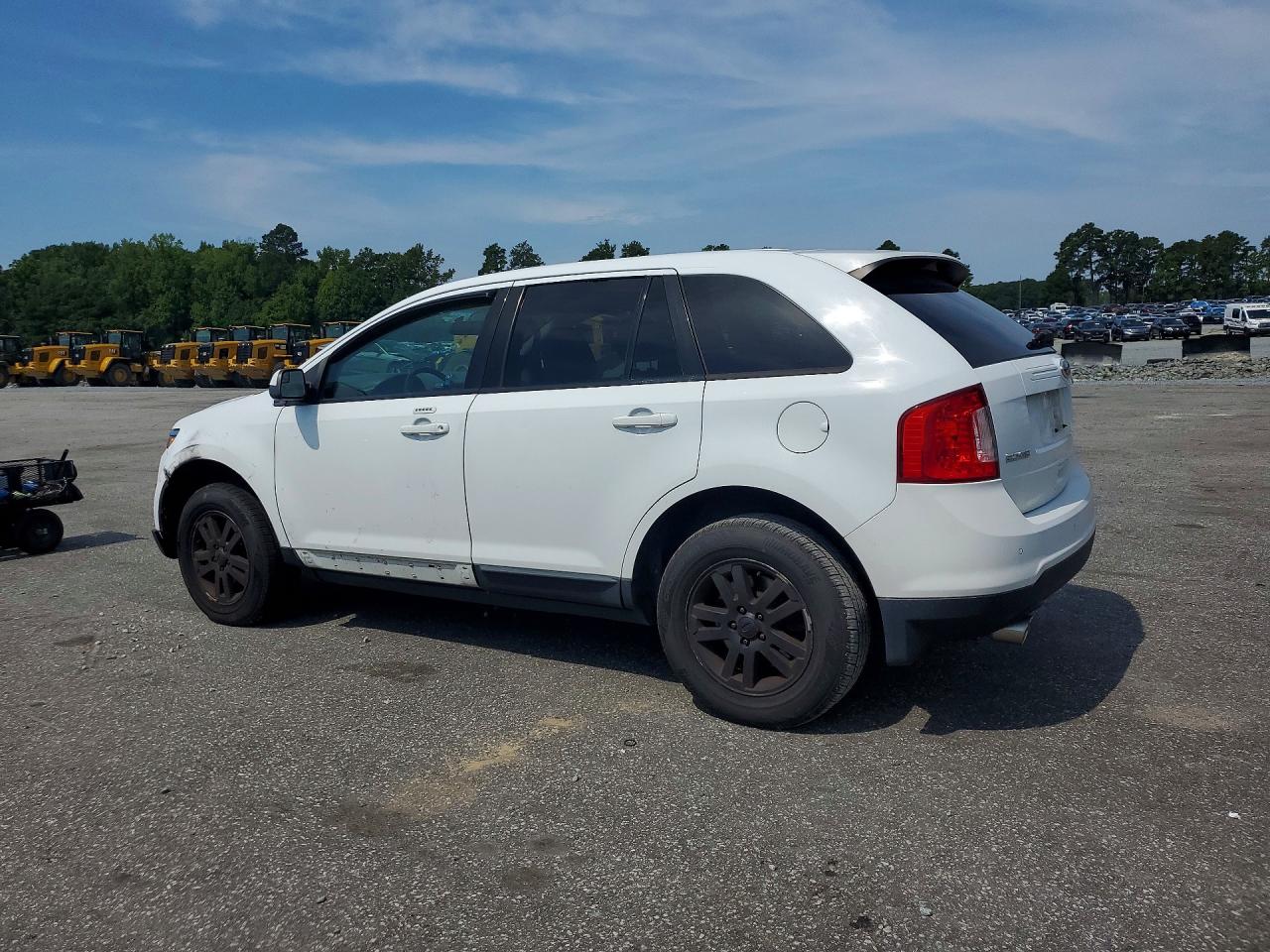 2014 Ford Edge Sel White vin: 2FMDK4JC7EBA28780