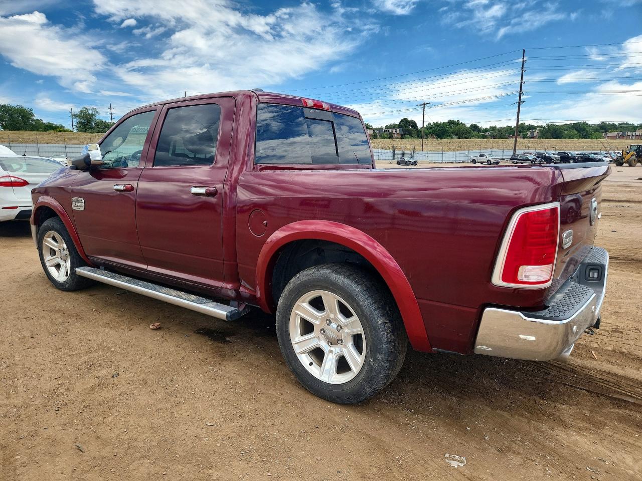 2015 Ram 1500 Longhorn Red vin: 1C6RR7PM2FS761289