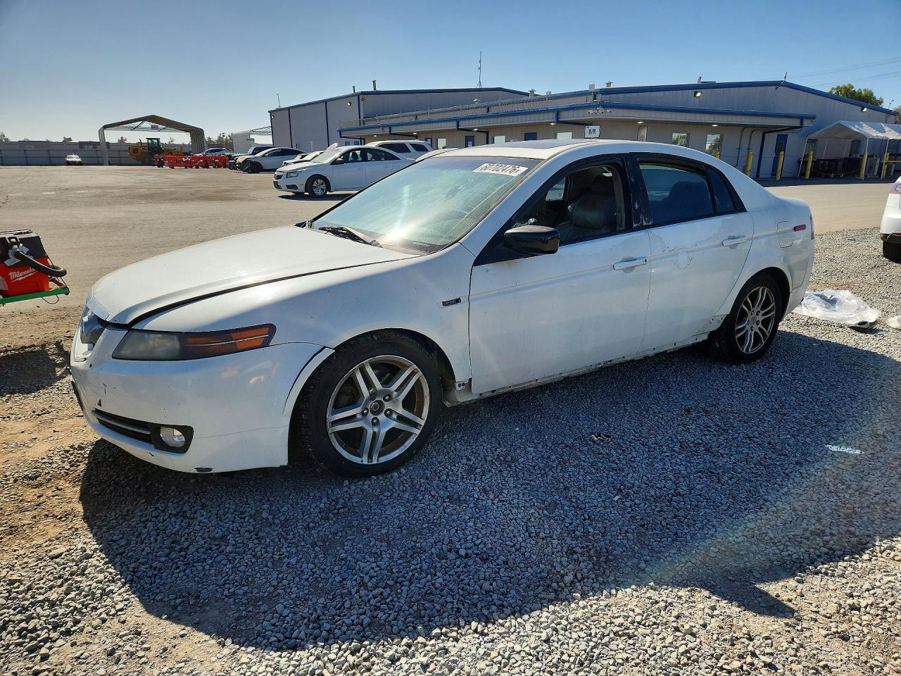 2007 Acura Tl White vin: 19UUA66297A043154