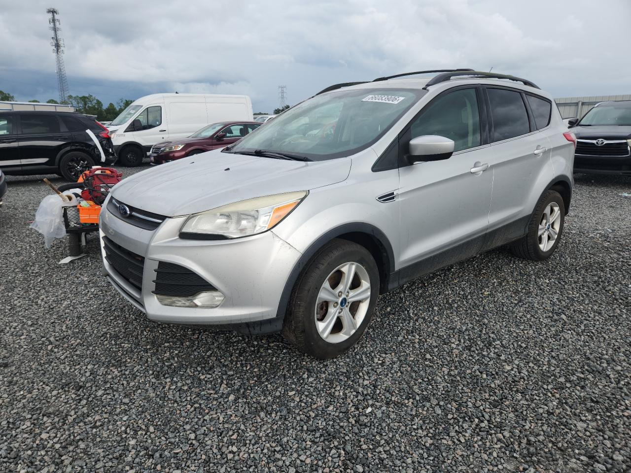 2013 Ford Escape Se Silver vin: 1FMCU9GX2DUA37439