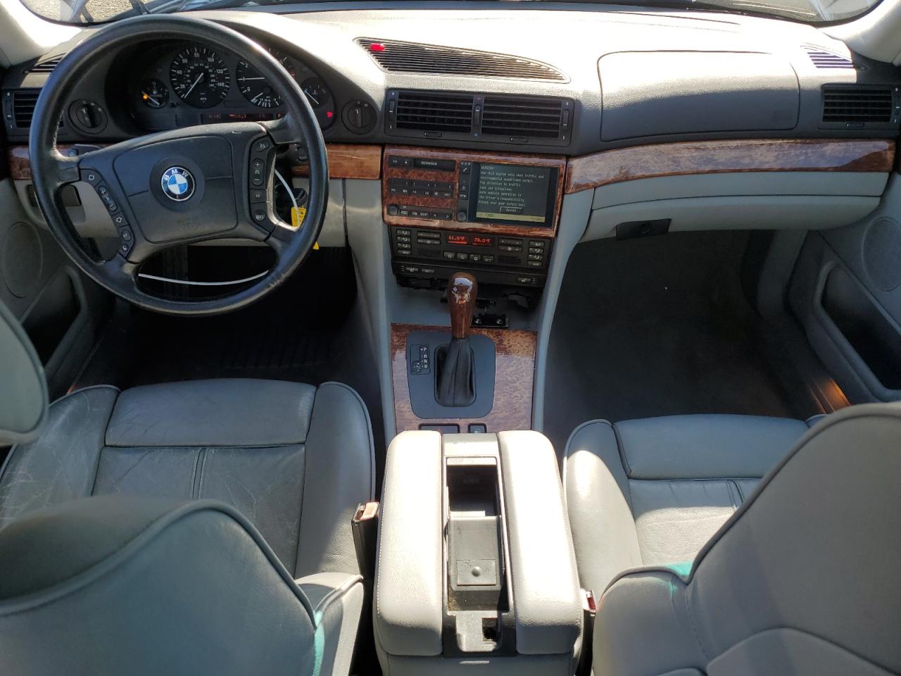 2000 Bmw 740 I Automatic Blue vin: WBAGG8343YDN77047