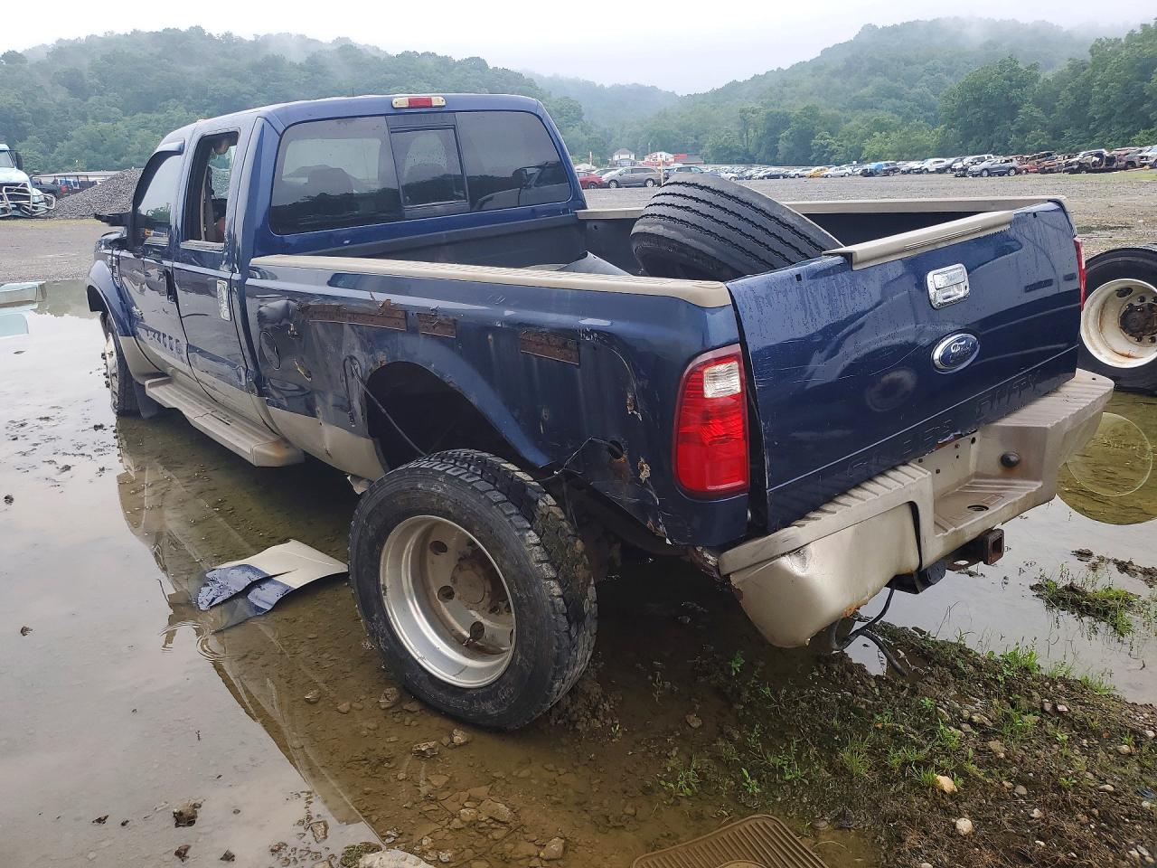2008 Ford F450 Super Duty Blue vin: 1FTXW43R38EC30015