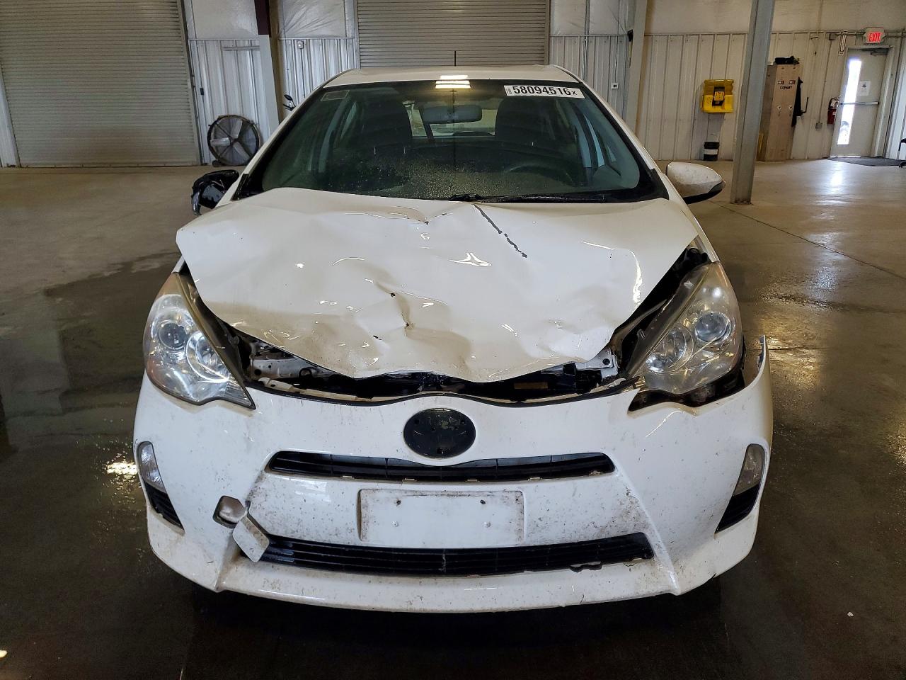 2012 Toyota Prius C Two White vin: JTDKDTB34C1017694