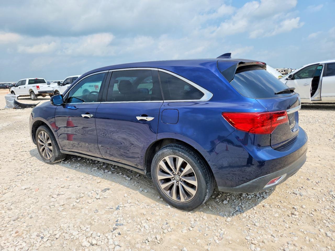 2015 Acura Mdx Technology Blue vin: 5FRYD3H43FB011082